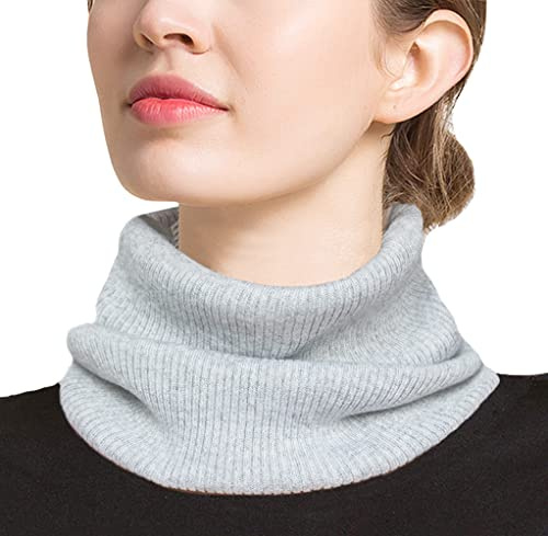 Share Maison Infinity Scarf Winter Warm Knit Cashmere Wool Circle Loop Scarf (2-light grey)
