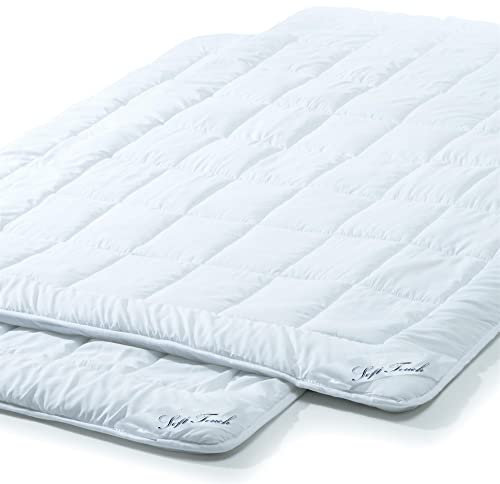 aqua-textil Soft Touch Sommer Leicht Bettdecke 2er Set 135 x 200 cm Ultra leichte Steppdecke ca 270g Füllung atmungsaktiv Sommerdecke Oeko-TEX