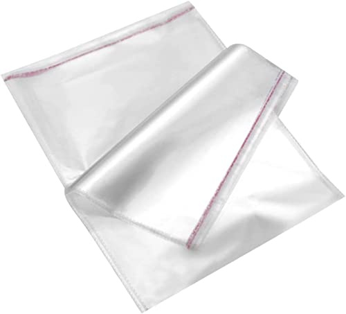100 Piezas De Bolsa De Celofan Transparente Autoadhesivas,Bolsa De Plastico Opp.Para Mostra o Empaqueta a Las Cartas,Los Fotos,Las Ropas y Los joyeros. (22x30cm)