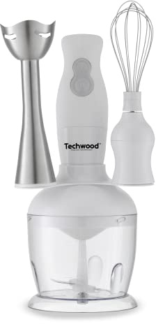 Techwood TMS-8360 Ensemble Mixeur Plongueur 3-en-1, Blanc
