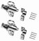 TERF® Traditional Polished Chrome Window Fanlight Skylight Catch Security Pull Ring Spring Bounce Door Bolt Latch Locks with Fixing Screw for Window Cupboard Cabinet Wardrobe Door Gate - Pack of 2