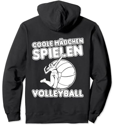 Coole Mädchen Spielen Volleyball Pullover Hoodie