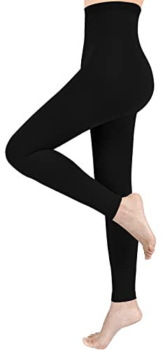 Blahhey M Kompressionsstrumpfhose für Damen & Herren, Fußlose Kompressionsstrümpfe, 15-20 mmHg Unterstützung, Schwarz