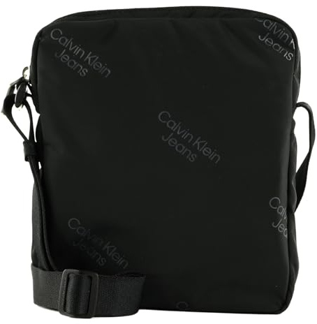 Calvin Klein Jeans Bolso bandolera Hombre Essentials Reporter pequeño, Schwarz (Negro), Talla Única