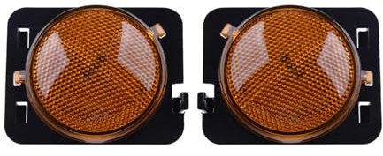 XENITE Marker Lights Gelbe Linse Seitenmarkierungsleuchte Kotflügellampe Mit Glühbirne Für Wrangler 2007–2018 55078144AA 55078145AA 116–01202L