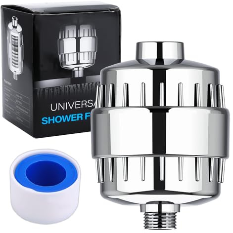 Miawtro Shower Filter, 20-Stage Filtered Shower Head, Filtered Shower Head for Hard Water Filter Removes Chlorine, Heavy Metals and Other Sediments, Vitamin C Water Softener Reduces Dry Itchy Skin