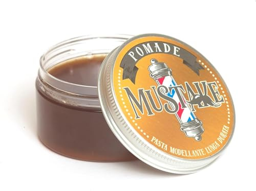 MUSTAKE Cera Capelli Uomo Professionale Caramel - Effetto Bagnato, Volumizzante e Modellabile - Profumazione Cocacola, Made in Italy - Stile Perfetto Tutti i Giorni