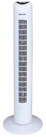 Syntrox Turmventilator oszillierend Drilef | Turm Tower Fan | Standventilator, LED-Tasten, 3 Schaltstufen, 45 Watt, 80cm Hoch, Zeitschaltuhr, platzsparend