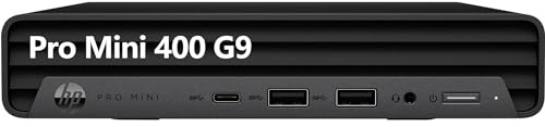 HP Pro Mini 400 G9 Business Mini Desktop Computer, 12th Gen Intel Hexa-Core i5-12500T (Beat i7-11700T), 16GB DDR4 RAM, 512GB SSD, WiFi 6, Bluetooth 5.2, Windows 11 Pro, AZ-XUT, Black