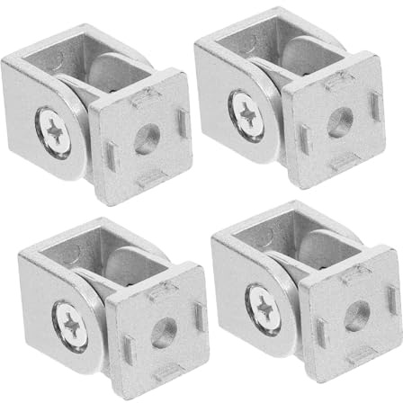 OKUMEYR 4stücke Teiliges Pivot-gelenk Für Aluminium-profile Flexibles Verbindungselement Aus Kompatibel Aluminium-extrusionen Langlebig Und Einfach Zu Verwenden