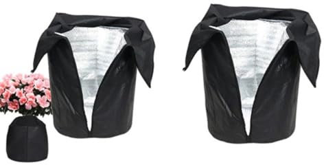 Eteslot Topfschutz Pflanzen Winter, Kälte Topfschutz, Pflanzen Frostschutz with Drawstring Reusable, Frostschutz Für Kübelpflanzen Thermo Topfschutz Für Pflanzen, Blumentopf Winterschutz 50cmx45cm