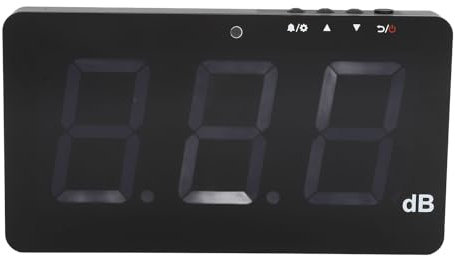 Tonpegelmessgerät, 9,6 -Zoll -LCD -Display -Dezibelmessgerät mit Alarm, Schallpegelmessgerät für Home Factory Office, Wandmontierte Geräusche, Präzisionsmeasuring