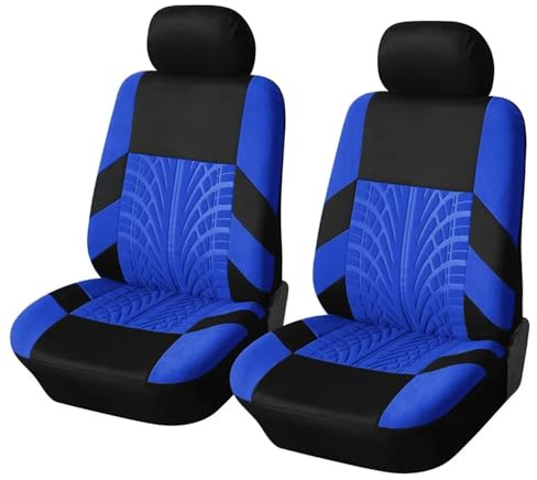 Auto Sitzbezüge, für VW Caddy 2015-2020 2 Sitzbezug Auto Vordersitze,Schonbezug Autositz, Atmungsaktiv Verschleißfest Bequem,D Blue