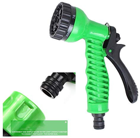 CONGRUI Ugello per tubo da giardino, ugello spray resistente, per tubo da giardino, verde, 5 x 8 x 13 cm