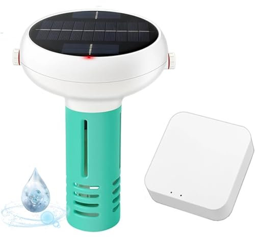 7 en 1 Pool Water Testing Dispositif Intelligent avec Affichage numérique de l'APP, CL/Ph/EC/TDS/ORP/Temp/Salinité, au-Dessus du Sol/Piscine en Eau salée, bacs à remous et spas