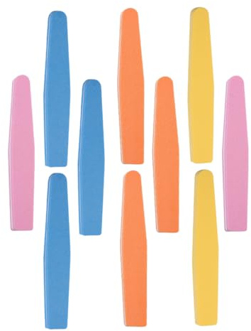 VALICLUD 10piezas Tiras Para Esmaltado De Uñas De Diario Limas De Pedicura Esponja Para Lijar y Pulir Uñas Casa o Salón