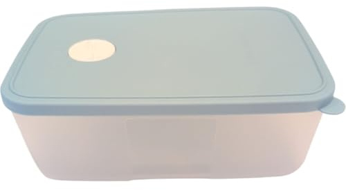 Tupperware Kühlschrank-System Eidgenosse Kompaktbehälter 1,5 Liter Transparent/Türkis – Modulare Vorrats- & Gefrierdose mit Deckel – BPA-frei