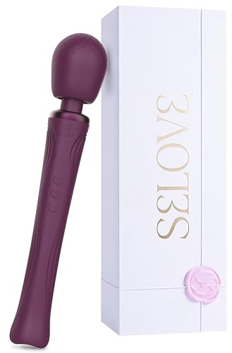 SELOVE Wand Vibrator – Powerful, Deep Vibrations with Flexible Neck (Deep Purple)