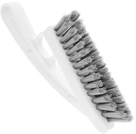 SMASOLO Cepillo de Limpieza para Baño y Ducha con Cerdas Duras, Tamaño Mediano, Mango Ergonómico Antideslizante, Herramienta Multifuncional para Grietas y Lechada, Uso Doméstico