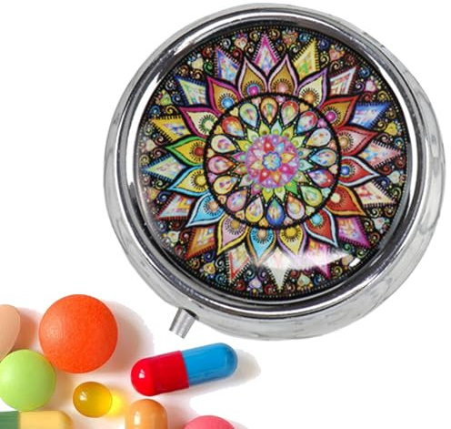 Pastillero De Viaje,Pequeña Caja Para Pastillas Con 3 Compartimentos - Almacenamiento De Suplementos Para Universidad Trabajo Viajes Coche Gimnasio Hotel