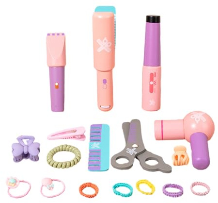 Hårfrisör Leksaksset,Låtsas Styling Träleksaker - Barnfrisör Leksaksset För Flickor,För Barn Och Flickor Från 3 Års Ålder Skola Och Lekrum Dagis Födelsedags