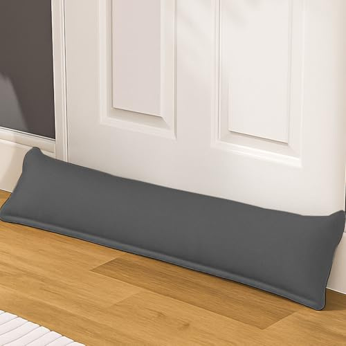 Egypto 90cm Long Draught Excluder for Doors & Window – Energy Saving Under Door Draught Excluder - Noise, Dust, & Insect Barrier Door Draft Excluder Cushion – Door Wind Stopper (Pack of 1, Grey)