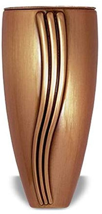 Grabvase aus Bronze mit schmalen Elementen (Wandvase)