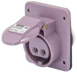 Gewiss Presa Fissa Incasso 2P 16A IP44 Viola 24V GW62265