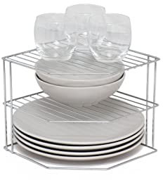 simplywire – 3-stufiges Tellerregal – Küchenschrank-Organizer – Chrom