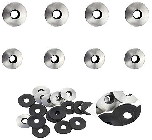 Zaky 120 pièces 304 en Acier Inoxydable EPDM Joint en Caoutchouc Néoprène Rondelles pour L'étanchéité des Vis Bagues D'étanchéité Accessoires # 4 / # 5