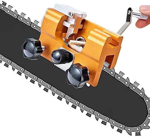 Chainsaw Chain Sharpening Jig, Universal Chainsaw Sharpener Kit, Sharpener File Table, Portable Deluxe Chainsaw Sharpening Kit, Suitable for All Kinds of Chain Saws and Electric Saws