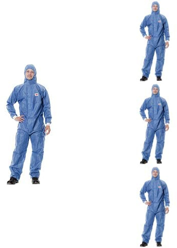 3M Schutzanzug 4530L, blau+weiss Typ 5/6 Gr. L, 4er Packung