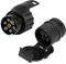 ETUKER Adaptador de Remolque de 7 a 13 Pines + 13 Pines a 7 Pines, Convertidor de Enchufe de Remolque,Adaptador Eléctrico Impermeable de 12V, para Caravana camión RV
