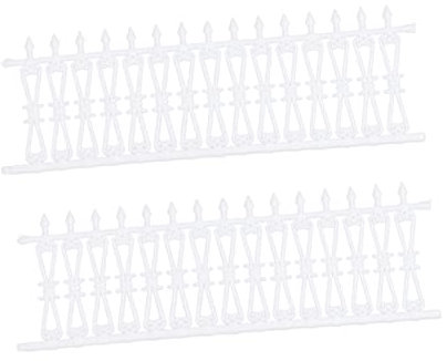 DOITOOL 1m Gartenzaun Modell Aus Kunststoff DIY Zaun Für Sandtisch Hofzaun Dekoration Realistische Form Robust Und Praktisch