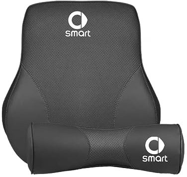 XLUMIO Autositz Kopfstützen Nackenkissen Lendenkissen Lordosenstütze für Smart 451 453 Fortwo Forfour, Weich und Atmungsaktiv, Komfort und Druckentlastung, Auto Zubehör
