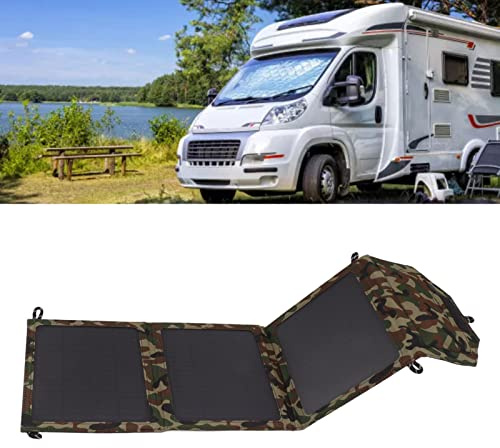 Topyond 30 W Faltbar Tragbares Solarpanel, Faltbares Solarpanel,2-Port Tragbar Solar Ladegerät,Solar Panel für Outdoor, Camping,Solar-Handy-Ladegerät Für Autos,Smartphone