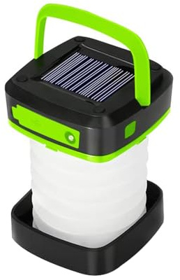 Ieron Lanterne de Camping à LED, Lampes d'urgence Rechargeables solaires et USB, lanternes de Camping Pliables pour Les pannes de Courant, la randonnée Nocturne et Le Camping