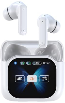 Sxhlseller Sprachübersetzer Ohrhörer Unterstützen 137 Sprachen in Echtzeit, ANC Rauschunterdrückungs Übersetzergerät mit APP und Bluetooth 5.4, IPX5 Übersetzergeräte, Dauerhafte Nutzung