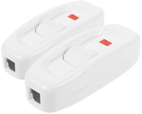 HYTROVE 2pcs Bedside Switch Button Vintage Light Dimmer Switch Desk Lamp Power Cord