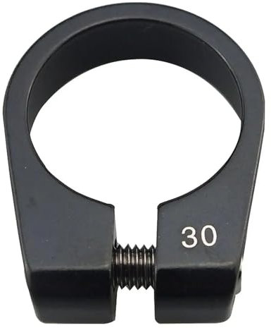 Sattelklemme,Fahrrad Sattelklemme 2 Stück Sattelklemmen-Kragen aus Aluminiumlegierung, passend USO apto para 27,2 mm Fahrrad-Sattelstütze(Black 30mm)