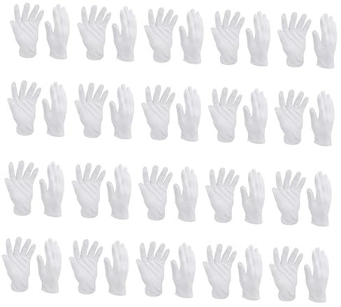 jojofuny 24paare Baumwoll-handschuhe Dicke Und Bequeme Arbeitshandschuhe Für Hand Und Gartenarbeiten Für Inspektionen Und Pflege Wiederverwendbar Und Langlebig