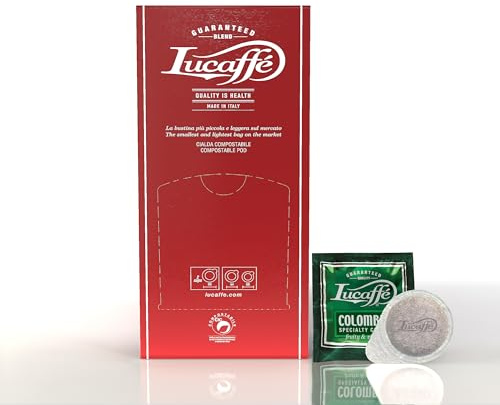 Lucaffè - 150 Cialde Caffè Compostabili ESE Ø44 mm - Colombia Specialty - Prodotto in italia - Qualità Superior - Espresso Cremoso