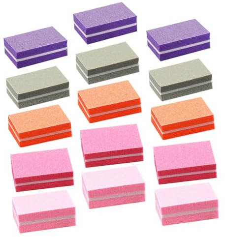 DECORNIJIA 50stücke Bogeförmige Nagelfeile Aus Schwammmaterial Nagelpufferblock Für Acrylnägel Für Maniküre Nagelkantenfeilen Für Naturnägel Und Zehennägel Feilen Für Professionelle Nailart
