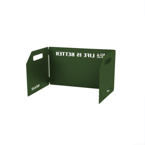 Zilimontt Réchaud à gaz pliable en acier pour réchaud de camping - Compatible avec la plupart des poêles à cassettes Li (vert)