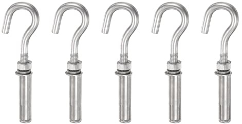 PATIKIL 5 Pcs Pitons À Expansion Pour Béton M8x45mm Ancres Pour Mur