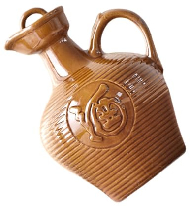 Gatuida Pot à Vin Domestique en Céramique 1 Litre Poignée Filetée Pichet à Vin Portable Vintage pour Maison