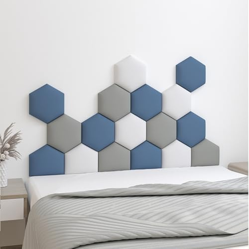 Tête de lit, panneaux muraux rembourrés avec impression 3D auto-adhésive, panneaux muraux rembourrés pour chambre à coucher, panneaux de tête de lit autocollants pour mur, coussin mural, revêtement
