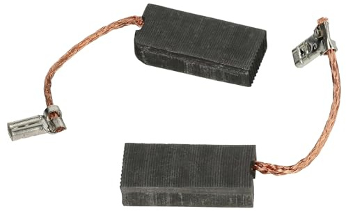 vhbw 2x escobilla de carbón compatible con Makita HM1101C | HM1111C, HM1203C, HM1213C, HM1214C herramientas eléctricas - 27 x 13 x 6,3 mm