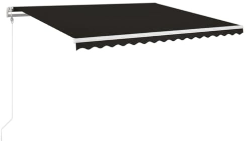 vidaXL Markise Automatisch Einziehbar 450x350 cm Anthrazit