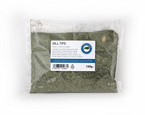 Entirely Ingredients Chopped Dried Dill 100g - Selected for quality - Food Grade